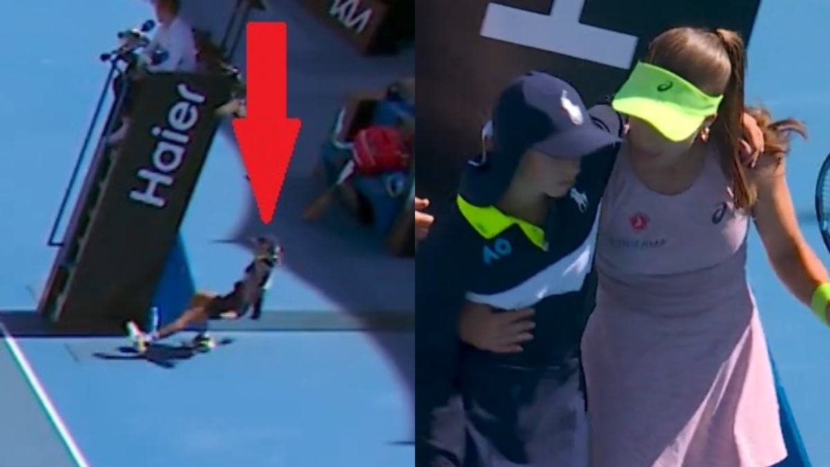Szokujące sceny na korcie. Dziewczynka nagle zaczęła się chwiać