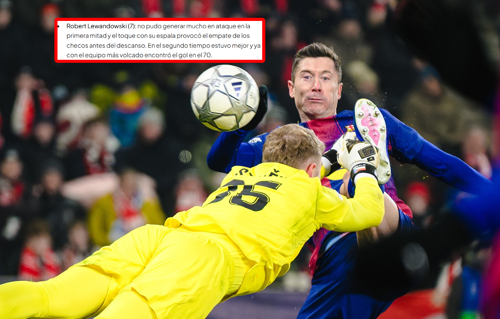 Do przerwy katastrofa. A potem? Tak Hiszpanie ocenili Lewandowskiego