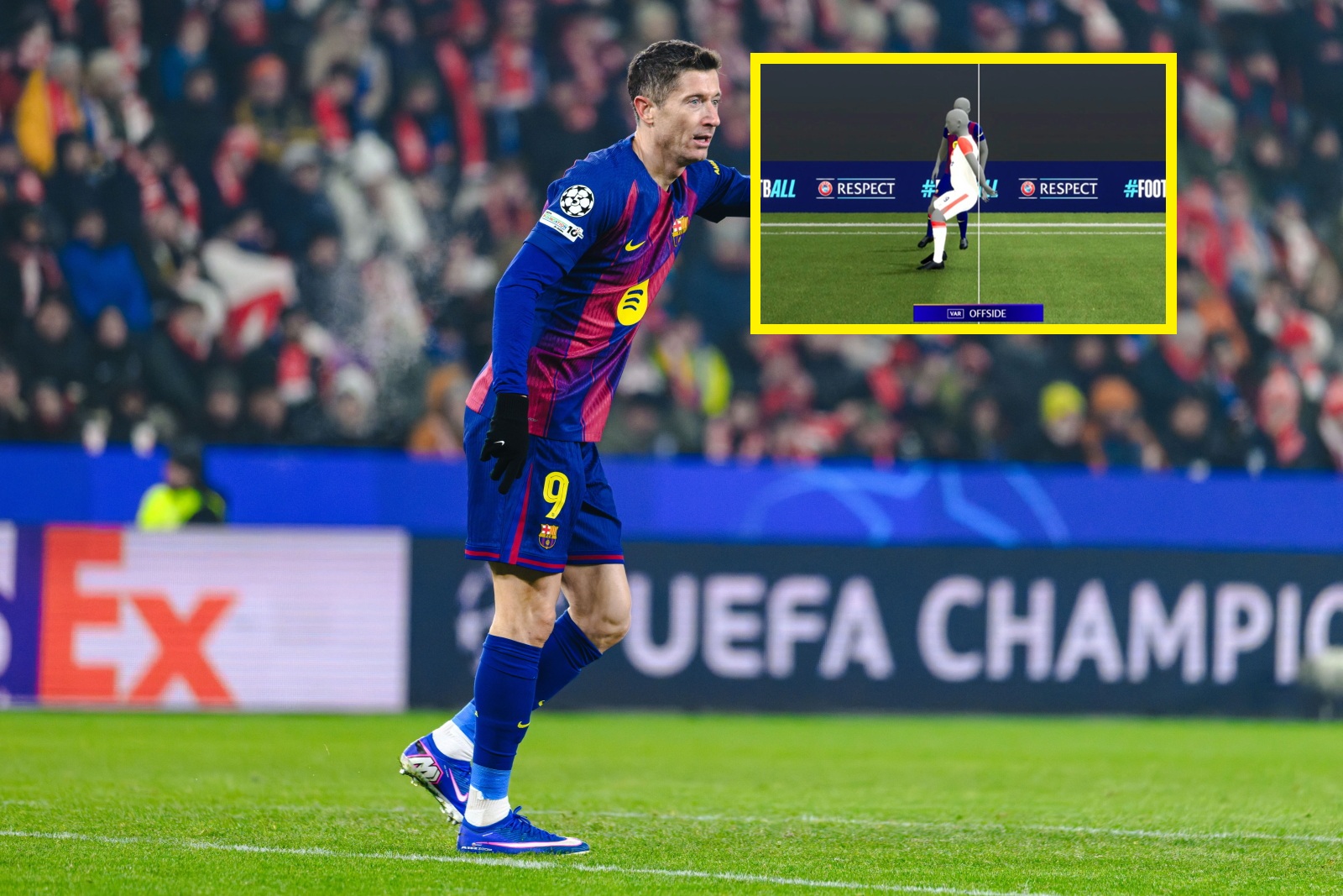 I znów milimetry. Lewandowski spalił akcję, z której mógł paść gol