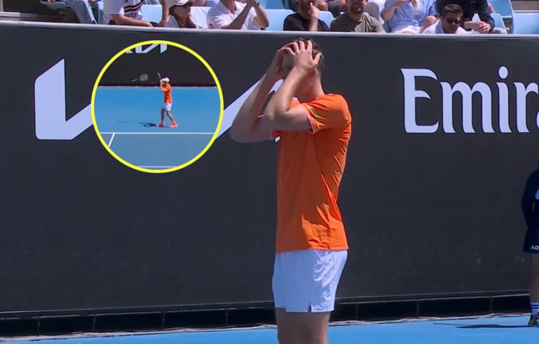 Wyrzucił rakietę i złapał się za głowę. Wymowna reakcja Hurkacza