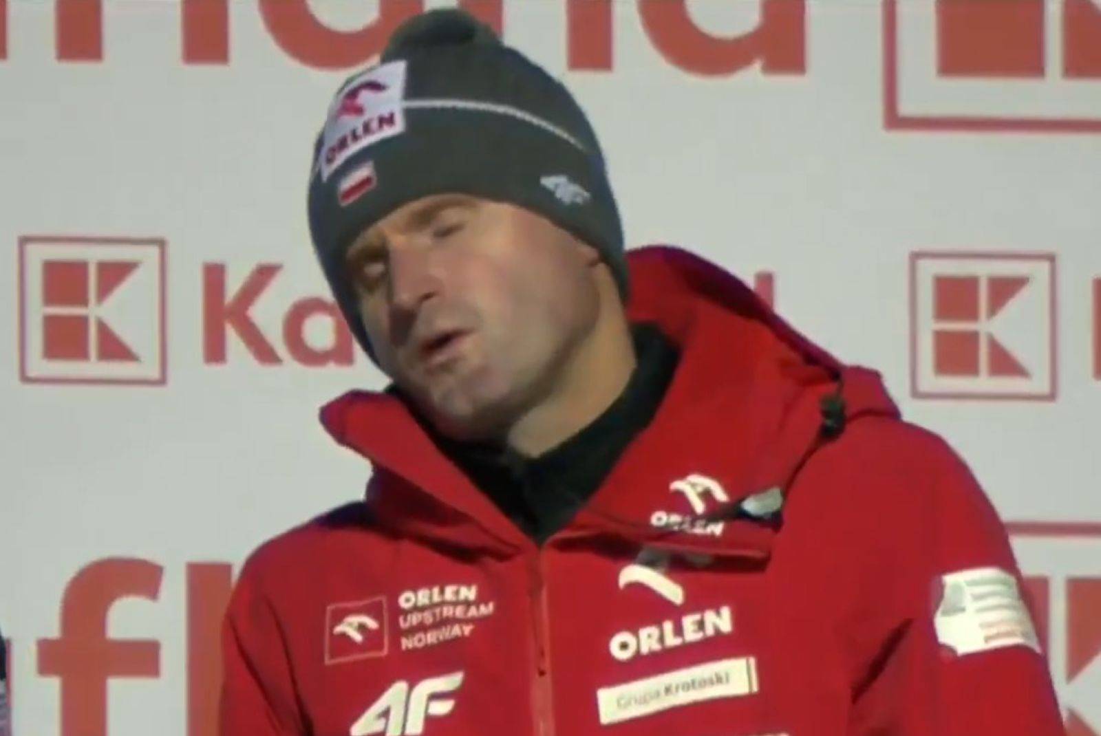 Maciusiak nagrany po skoku Stocha. Komentarz zbędny