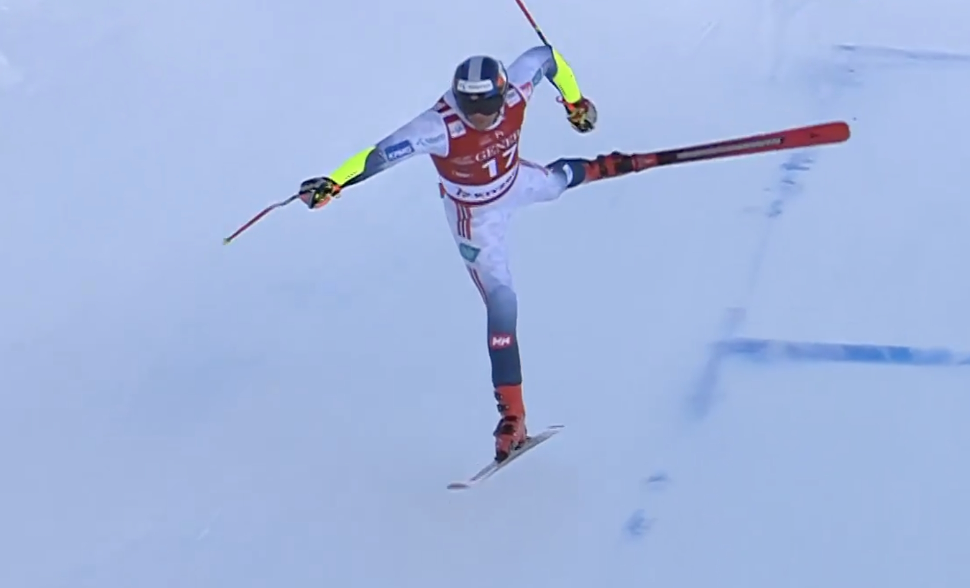 Chwile grozy na stoku. Ludzie łapali się za głowy