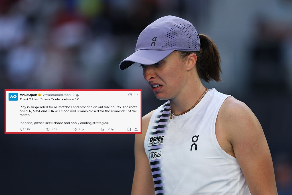 W dniu meczu Świątek alert w Australii. "Szukajcie cienia"