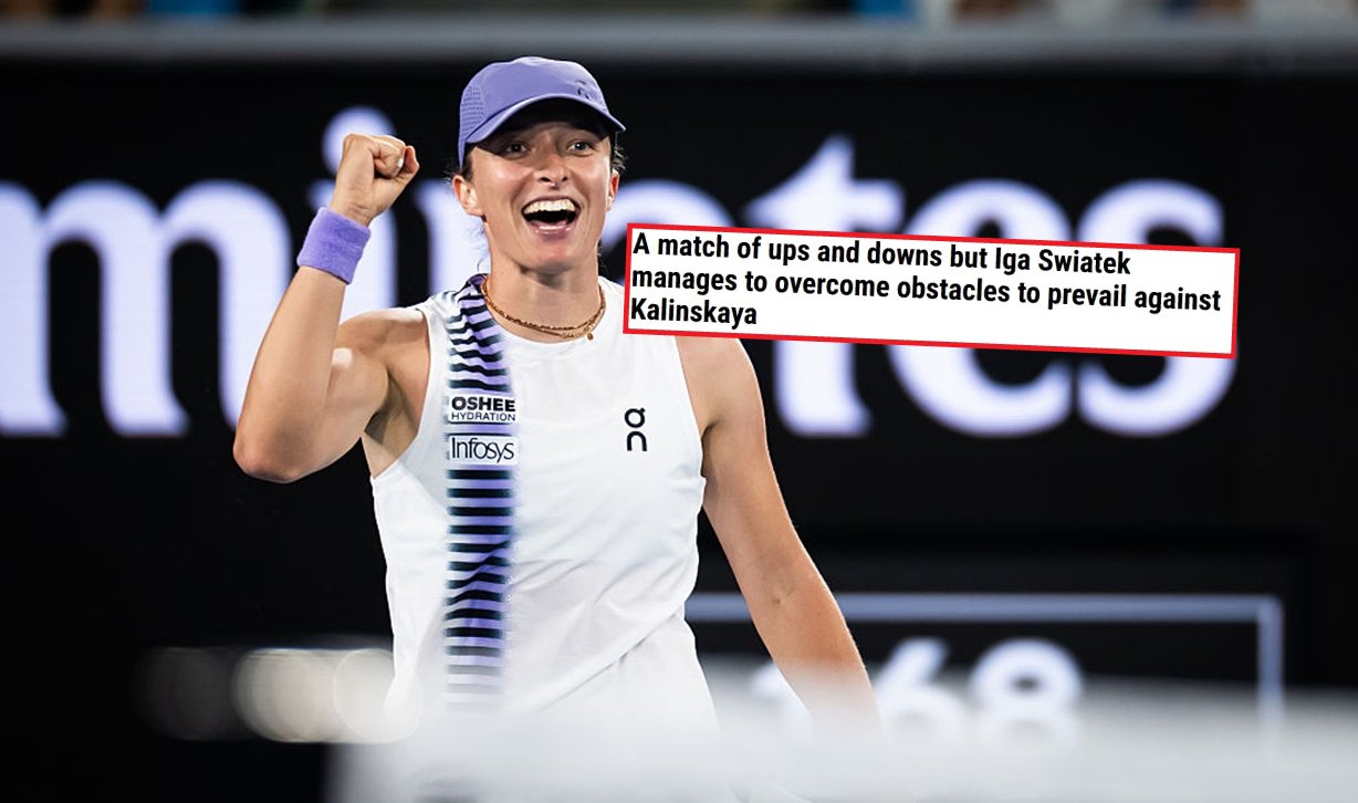 Cały świat pisze o meczu Świątek. "Pokonała przeszkody"
