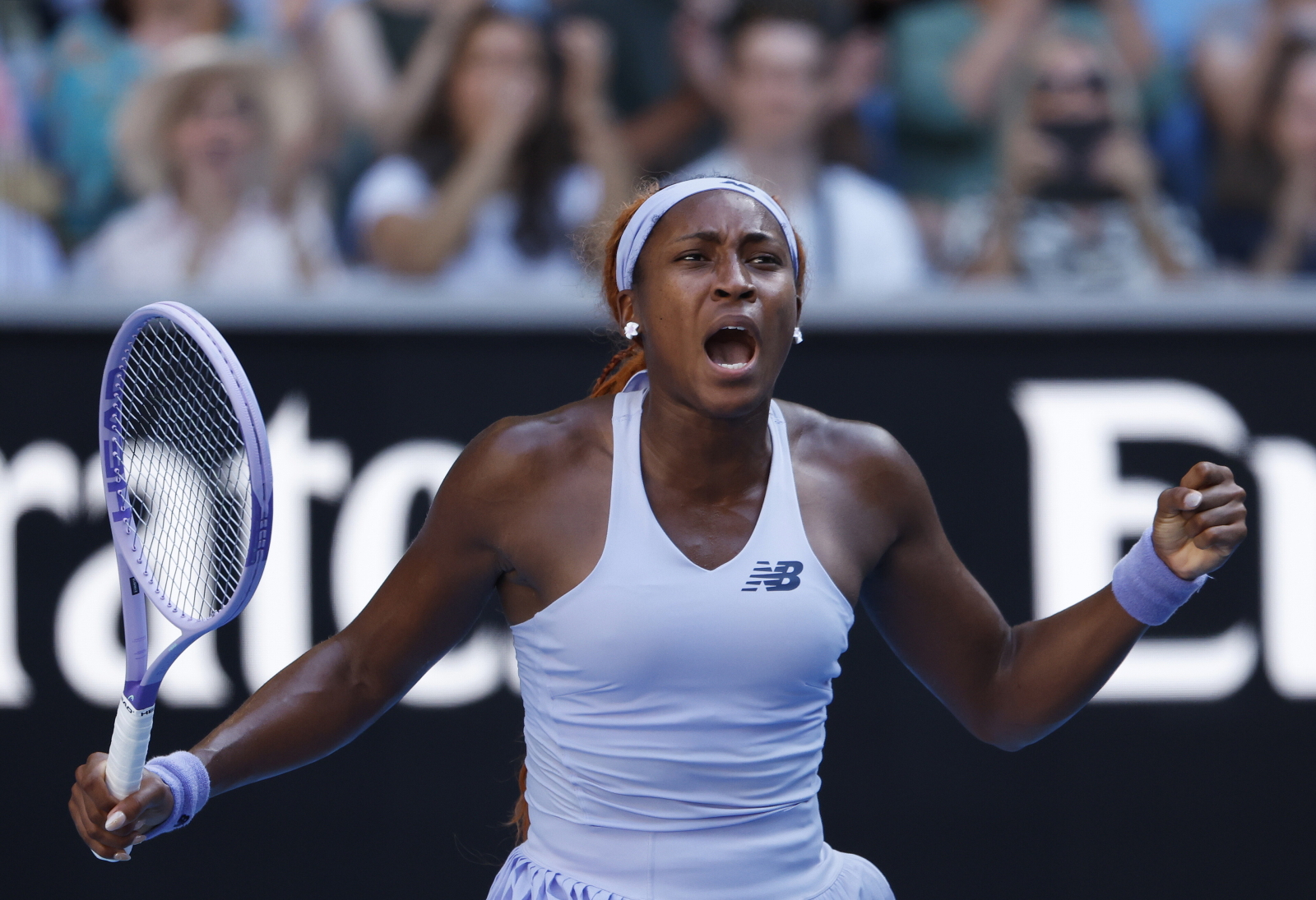 Gauff wygrała seta 6:1. Potem zaczęły się problemy