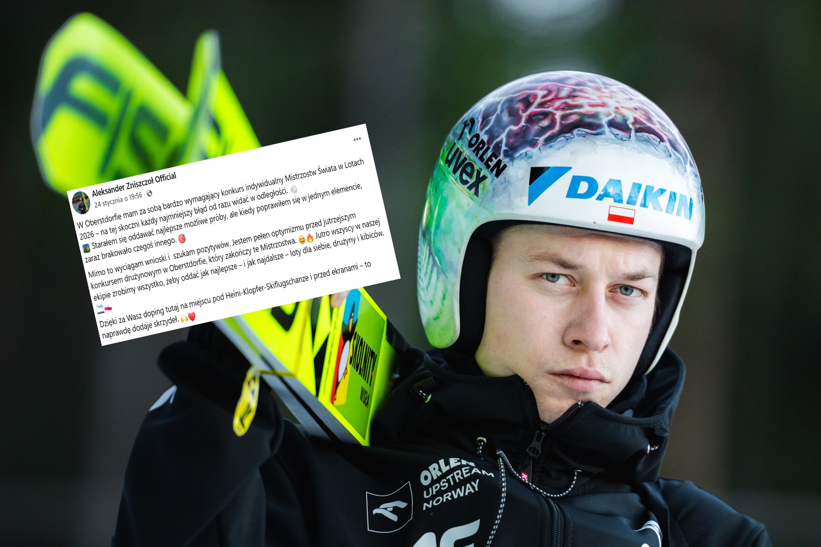 Wpis polskiego skoczka wywołał burzę. Tak się tłumaczy