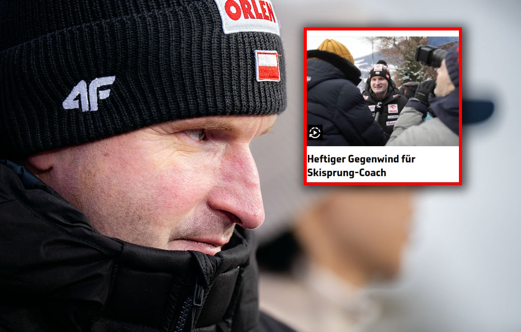 "Ton coraz ostrzejszy". Niemcy rozpisują się o trenerze polskich skoczków