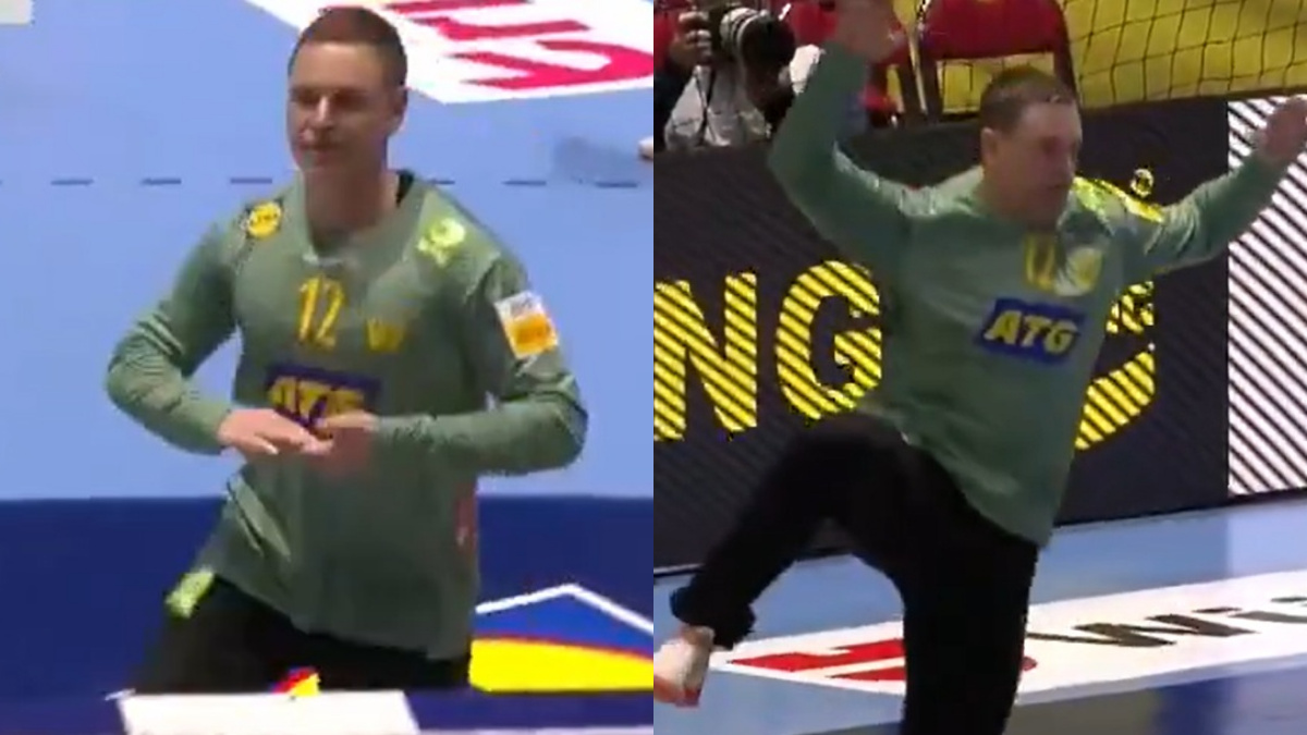 Tanecznym krokiem wszedł do bramki. A potem zrobił to