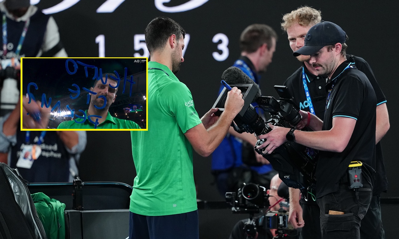 Djoković uderzył w krytyków. To napisał na kamerze