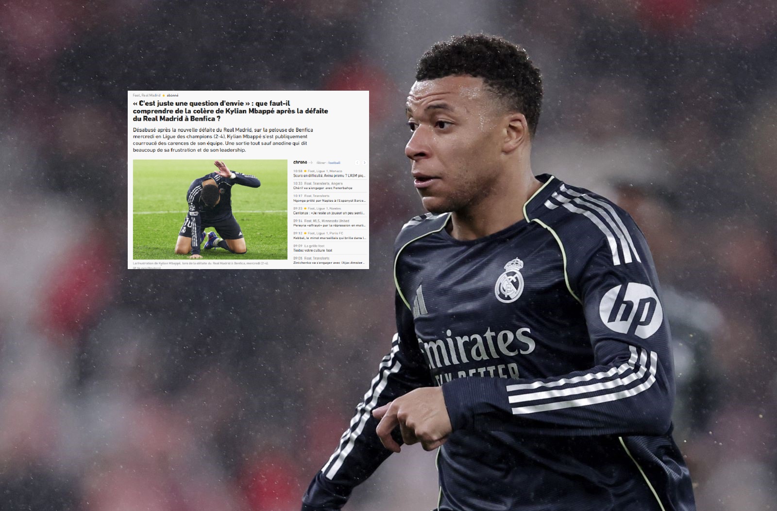 "Coraz bardziej osamotniony w bagnie". Rozpisują się o Mbappe