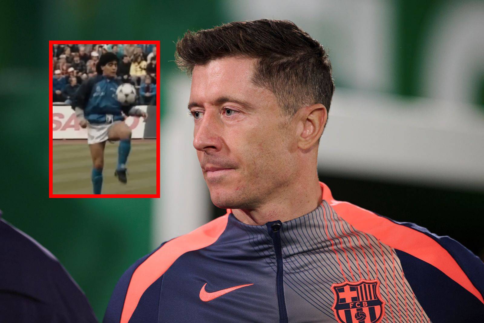 Tego kamery nie pokazały. Lewandowski zrobił to co... Maradona