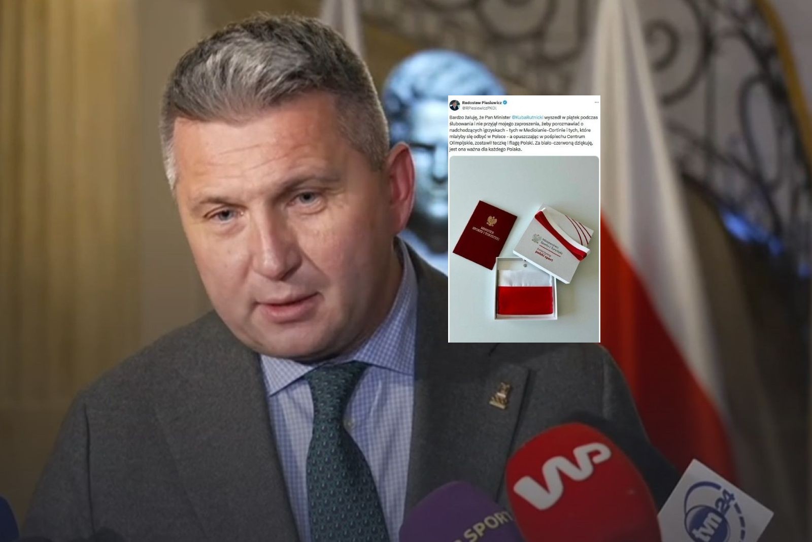 Piesiewicz "wrzucił" zdjęcie. Pokazał, co zostawił minister sportu