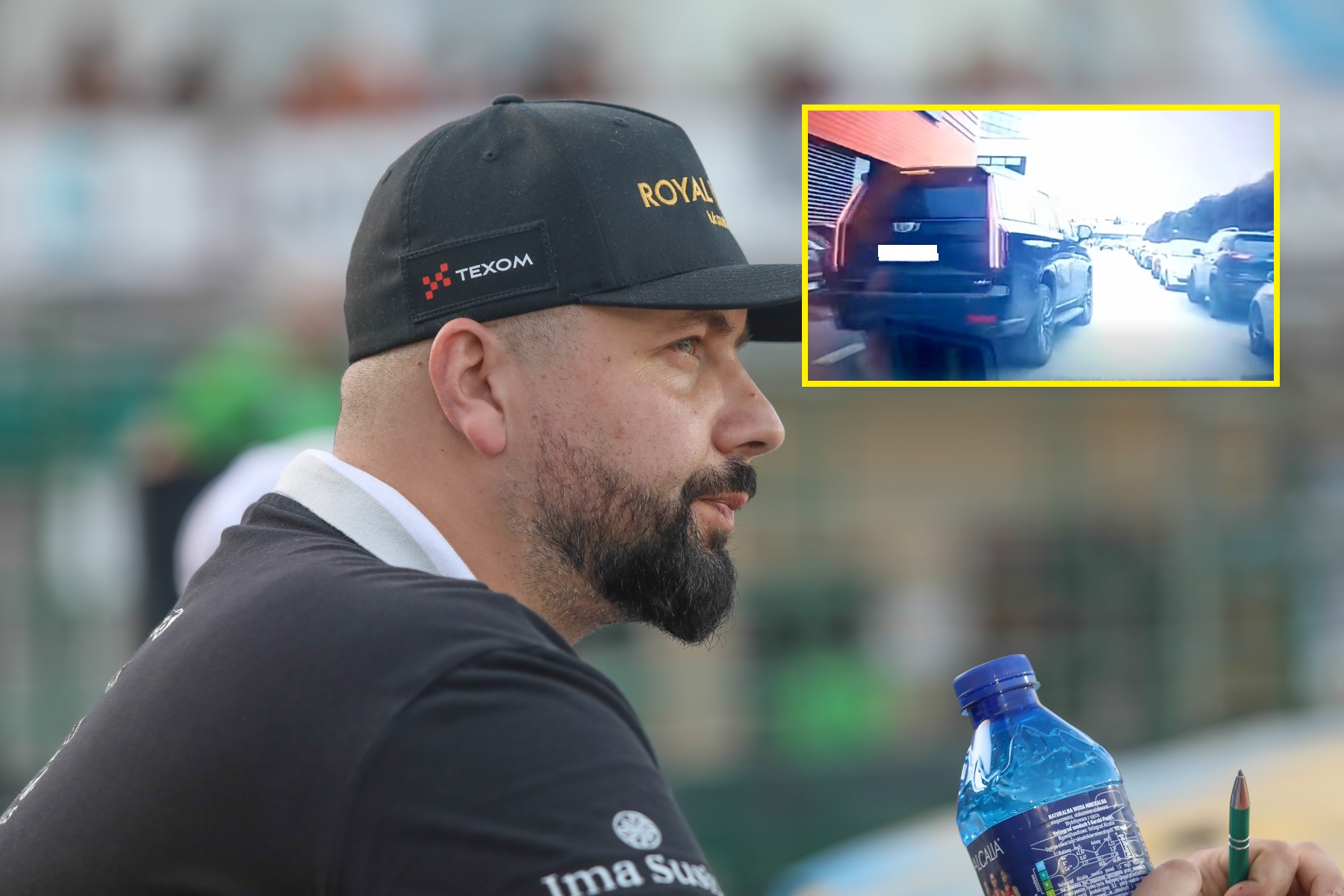 Nagrali, co na drodze zrobił znany menedżer. Teraz zabrał głos