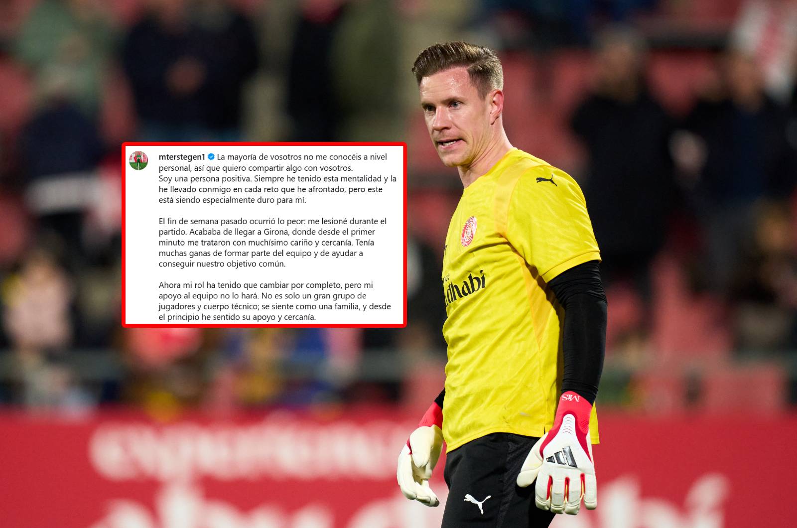 Ter Stegen opublikował oświadczenie. "Większość z was nie zna mnie osobiście"