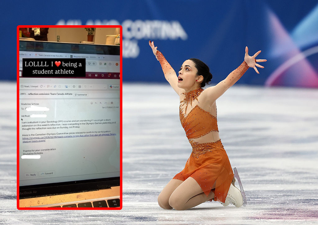 Ale numer! Dostał maila od olimpijki. Oto jego treść