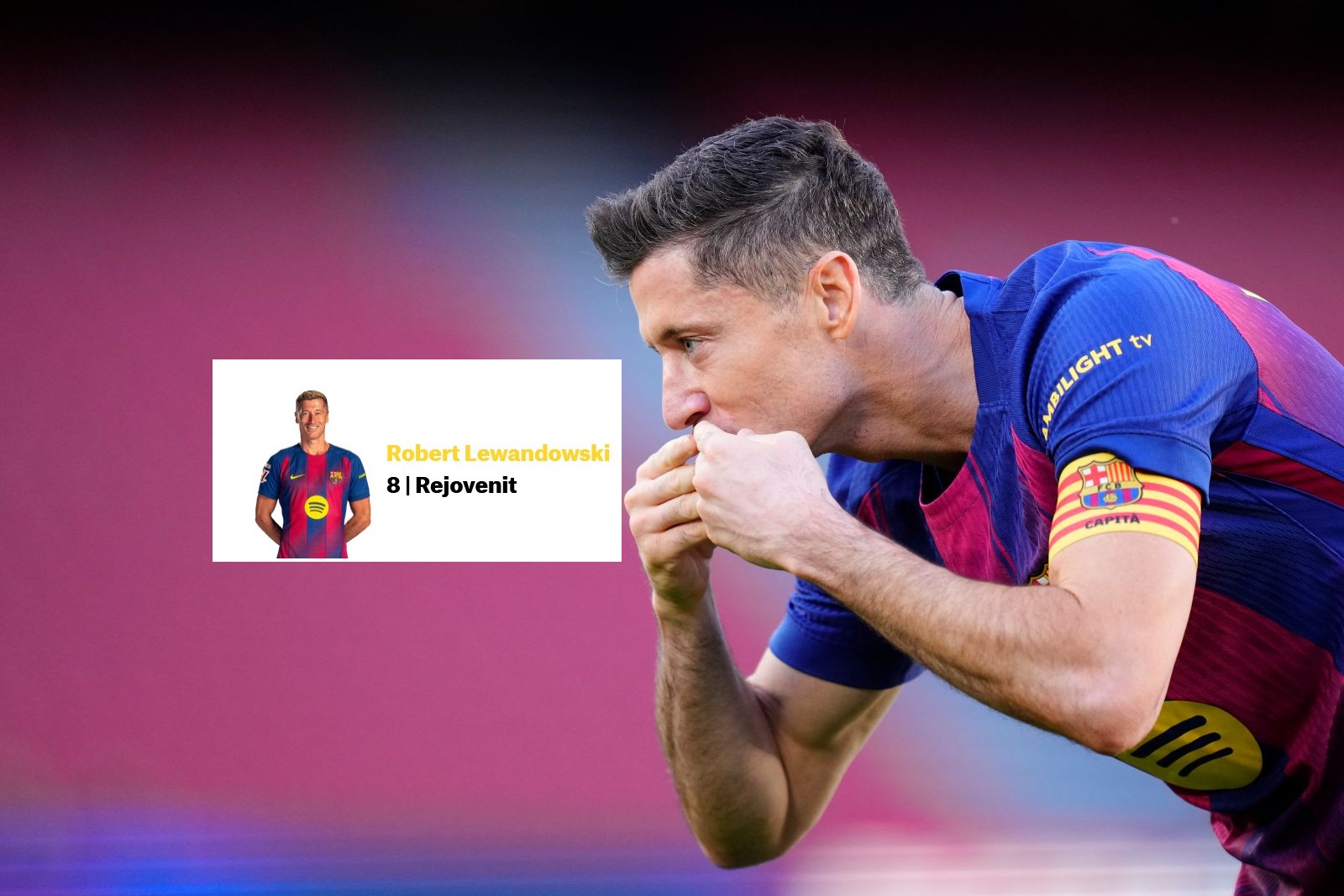 "Odmłodzony". Hiszpanie pod wrażeniem gry Lewandowskiego