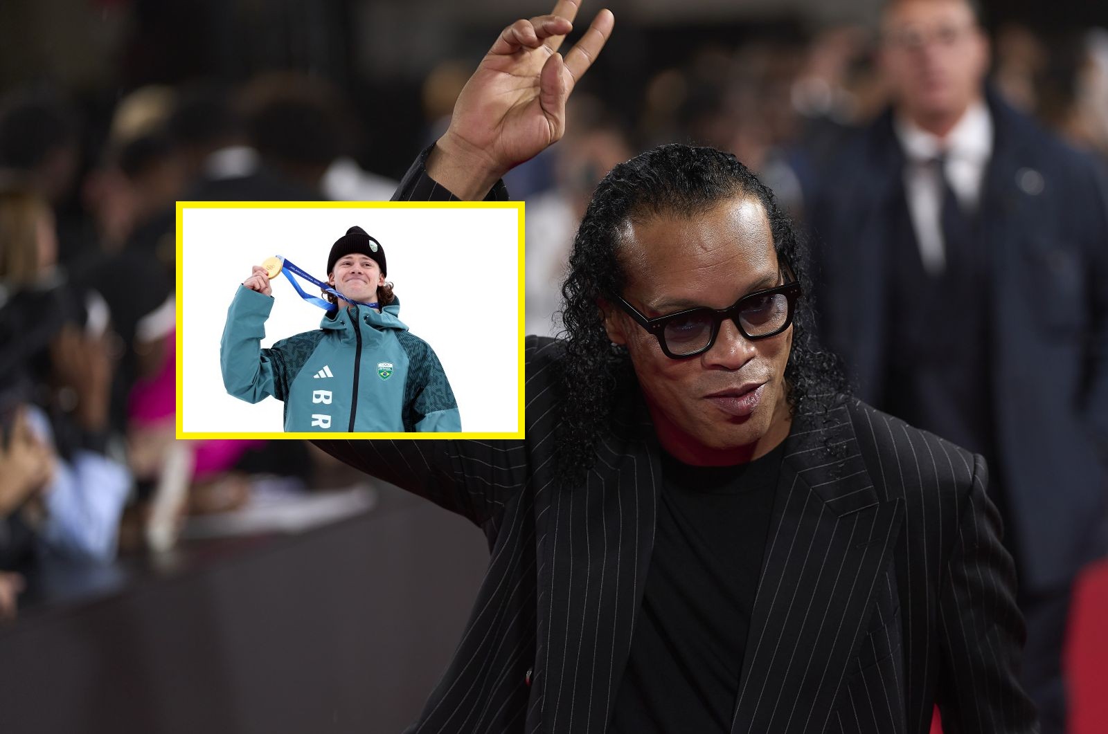 Ronaldinho ogląda IO. Oto komu pospieszył z gratulacjami