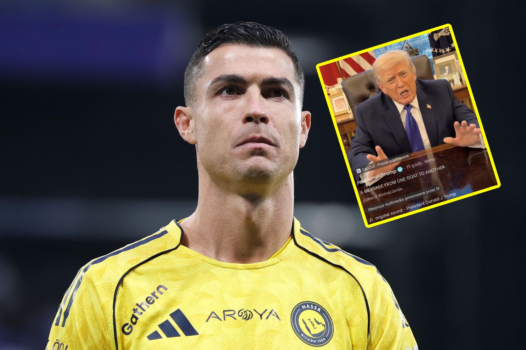 To nie jest fake. Trump zaapelował do Ronaldo. "Natychmiast"
