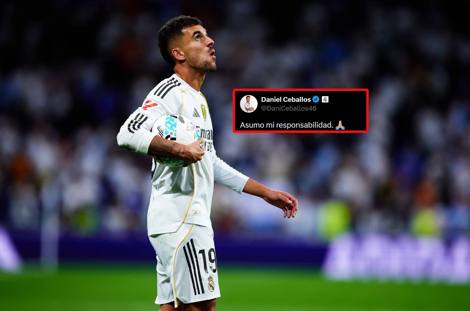 Piłkarz Realu wziął na siebie winę. Zamieścił wpis po przegranym meczu