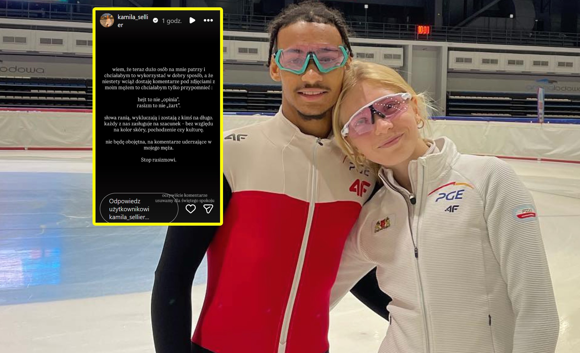 Zaapelowała do kibiców. Po wypadku mąż Polki znalazł się na celowniku