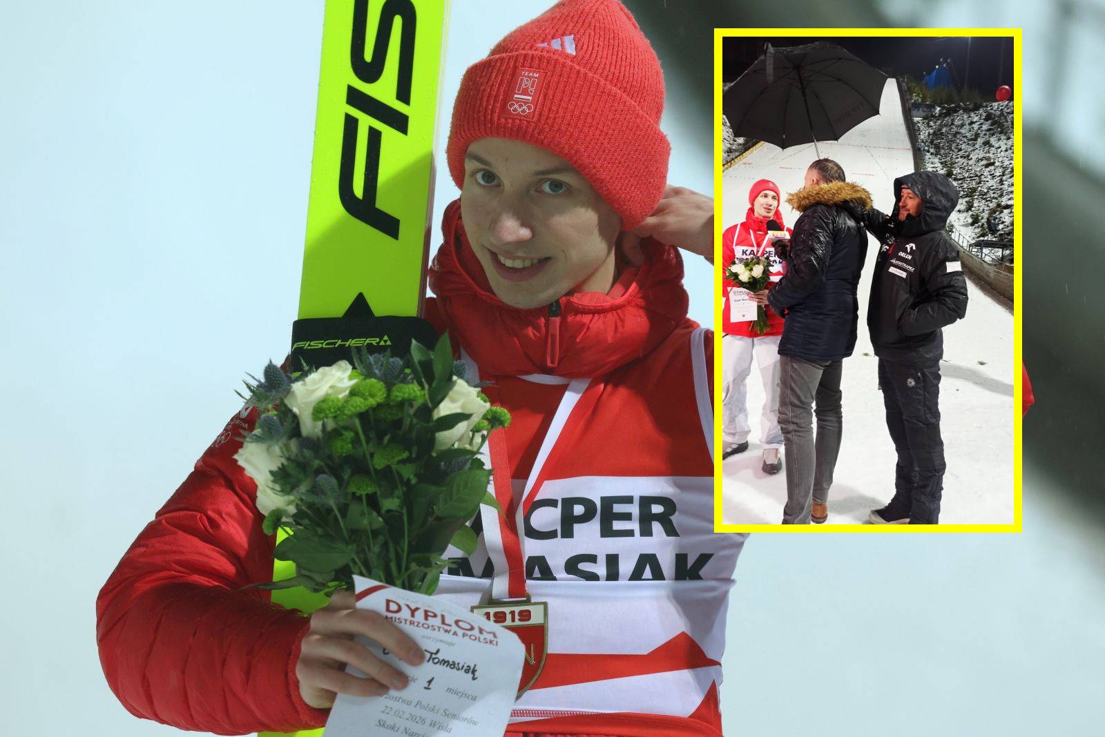 Tomasiak udzielał wywiadu. Spójrz, co zrobił Małysz