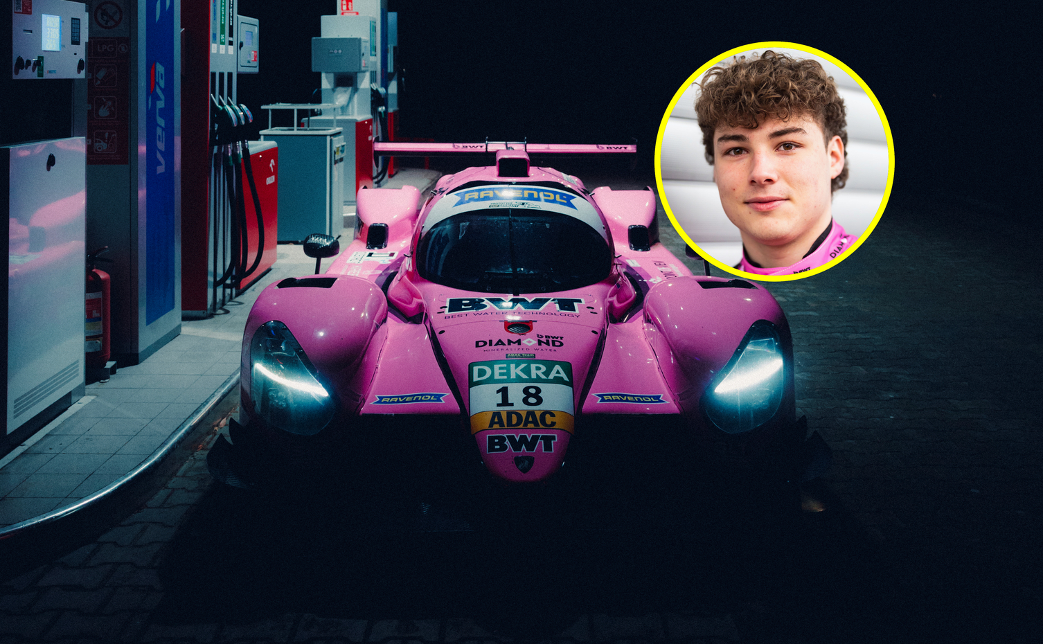 Podjechał bolidem na stację paliw. Głośno o akcji Polaka