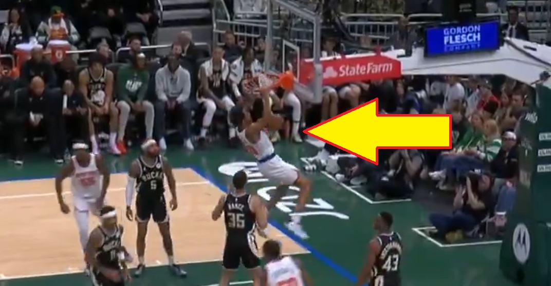 Ścięcie pod kosz i wsad. Sochan pofrunął