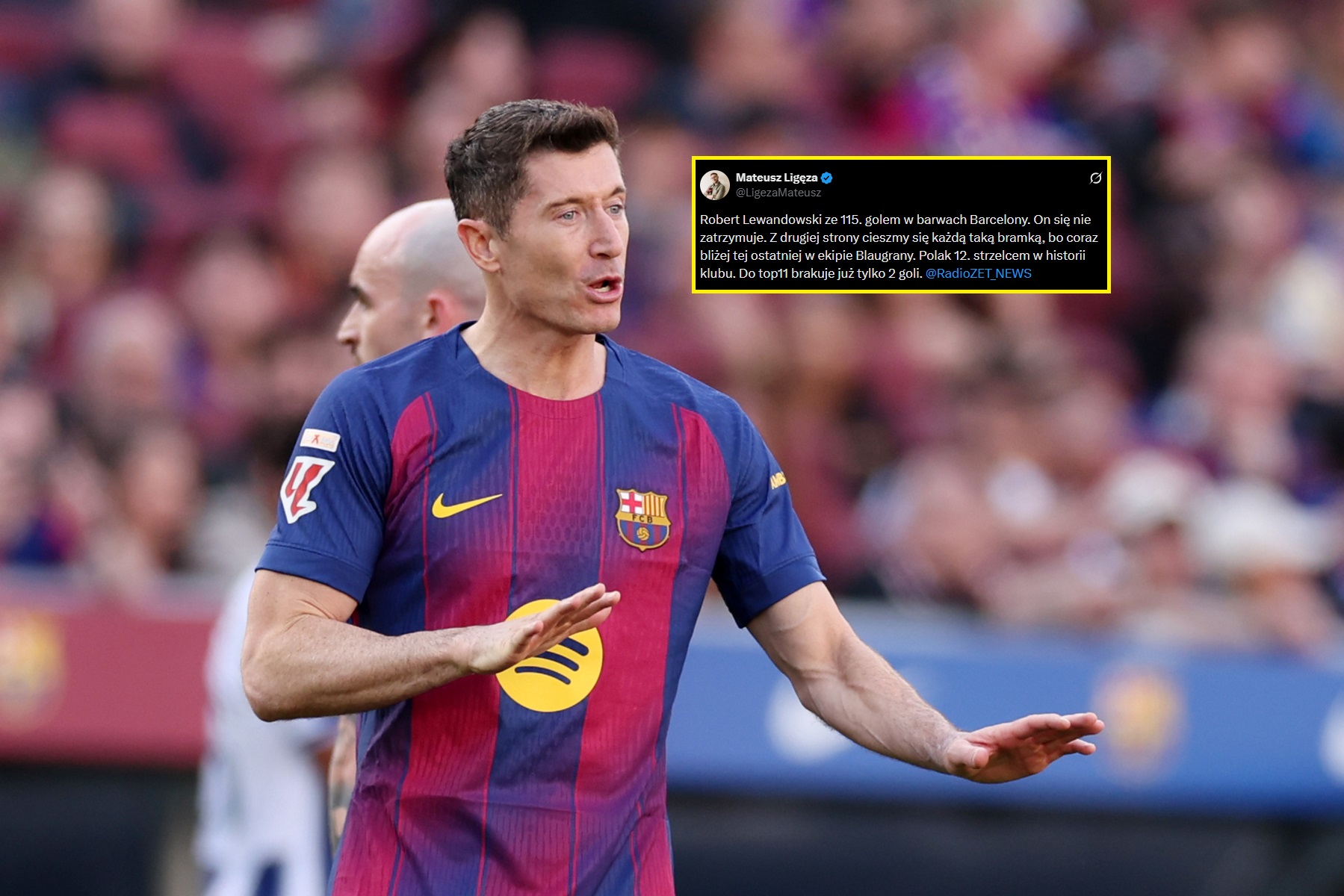 Lewandowski zdobył gola i się zaczęło. "Z drugiej strony"