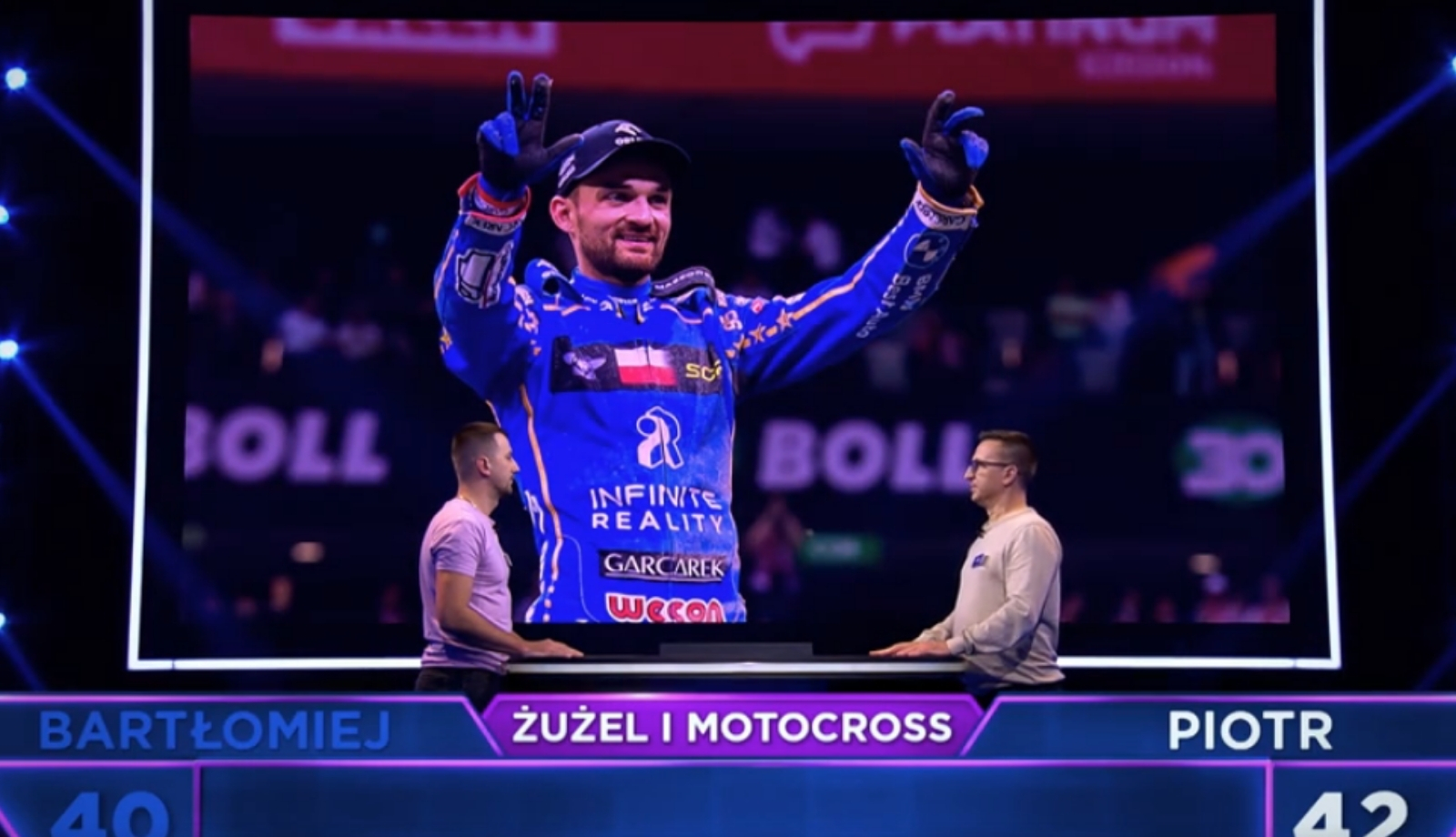 "Żużel i motocross" postrachem rywali. Częstochowianin idzie jak burza w teleturnieju TVN