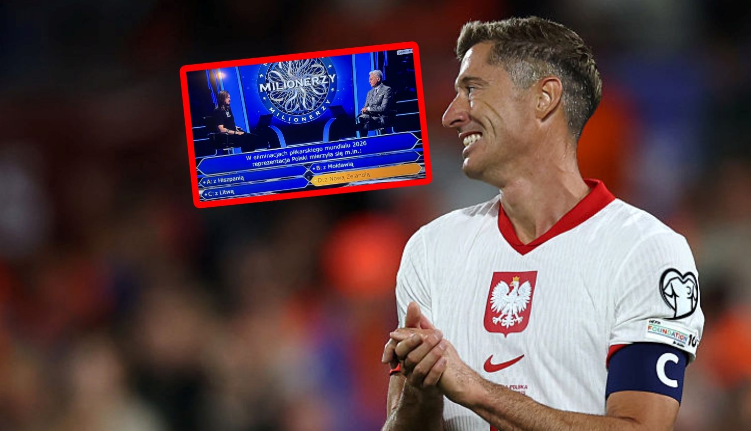 W Milionerach dostał pytanie o reprezentację Polski. Znałbyś odpowiedź?