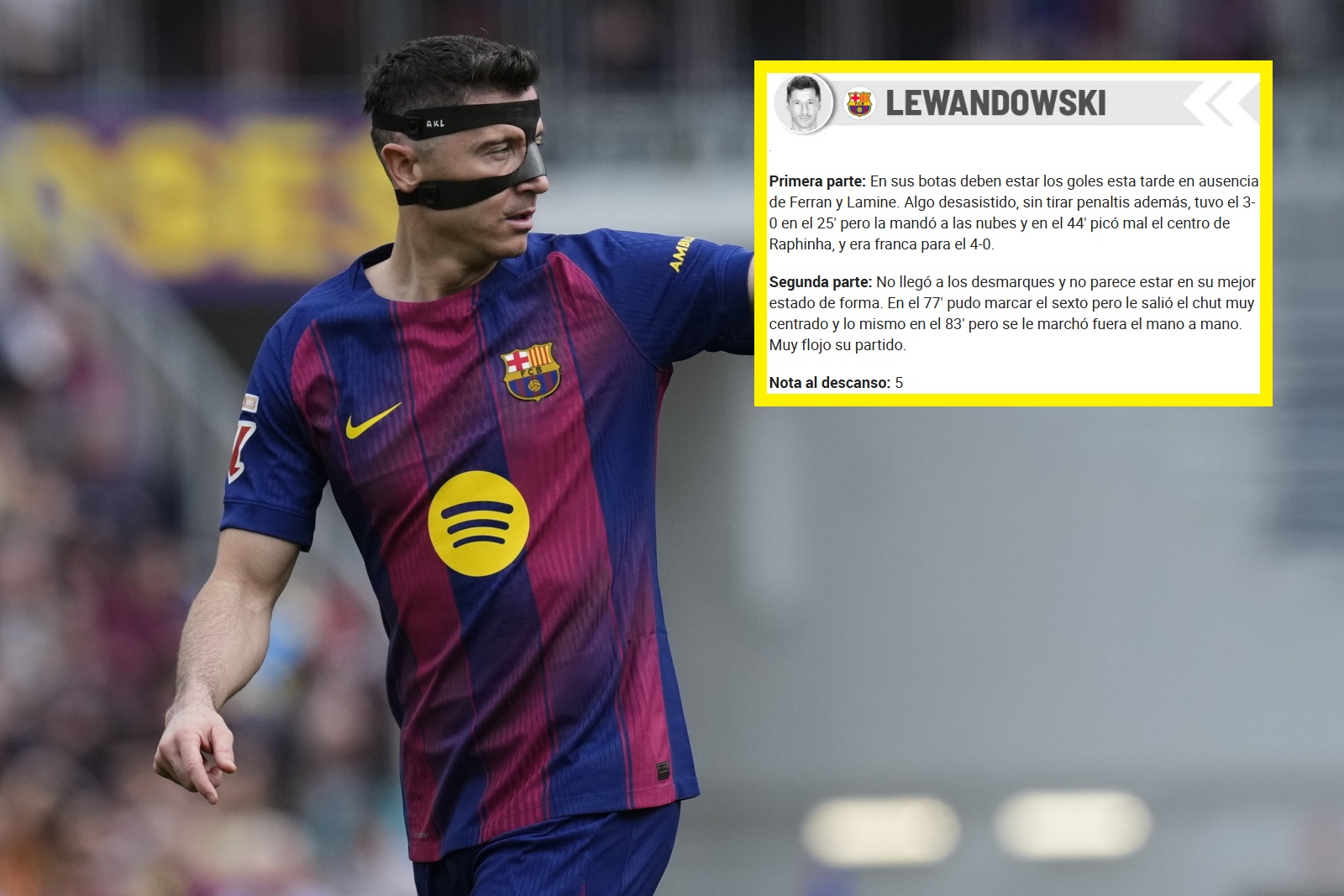 "Bardzo słaby występ". Jest reakcja Hiszpanów na Lewandowskiego