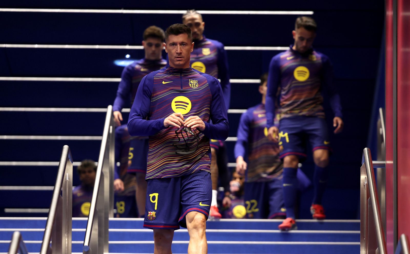 Pękał z dumy. Lewandowski skomentował koncert Barcelony