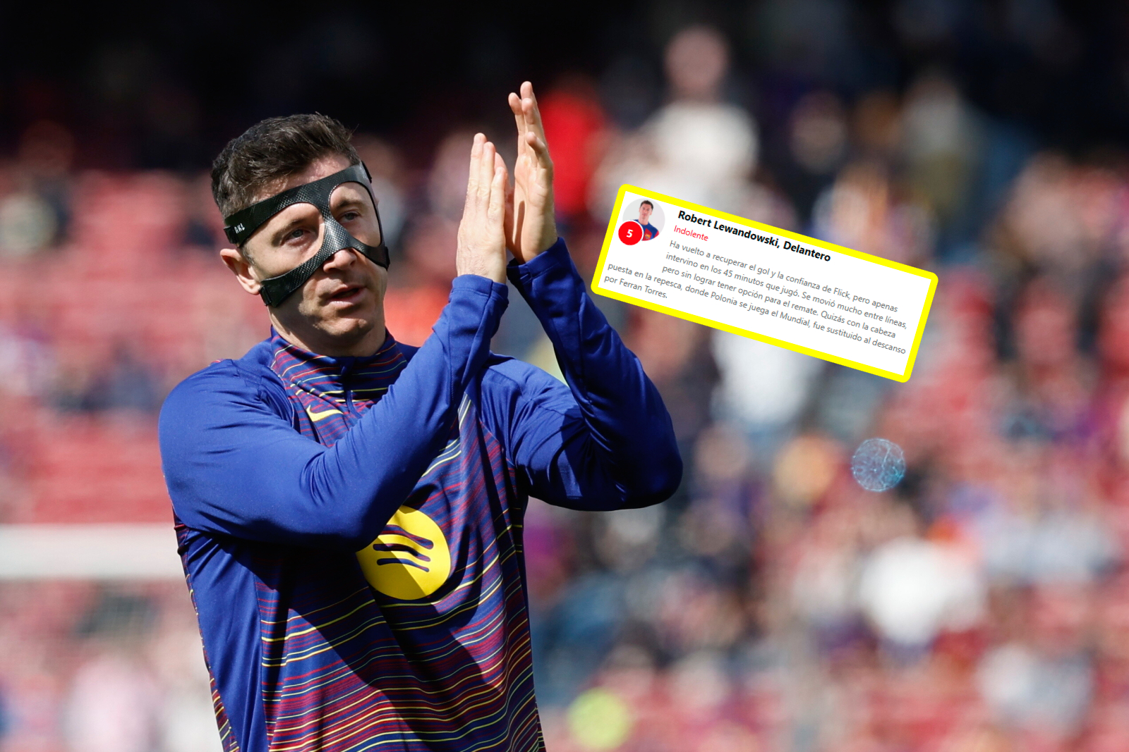 Hiszpańskie media ostro o Lewandowskim. "Może w głowie miał baraże"