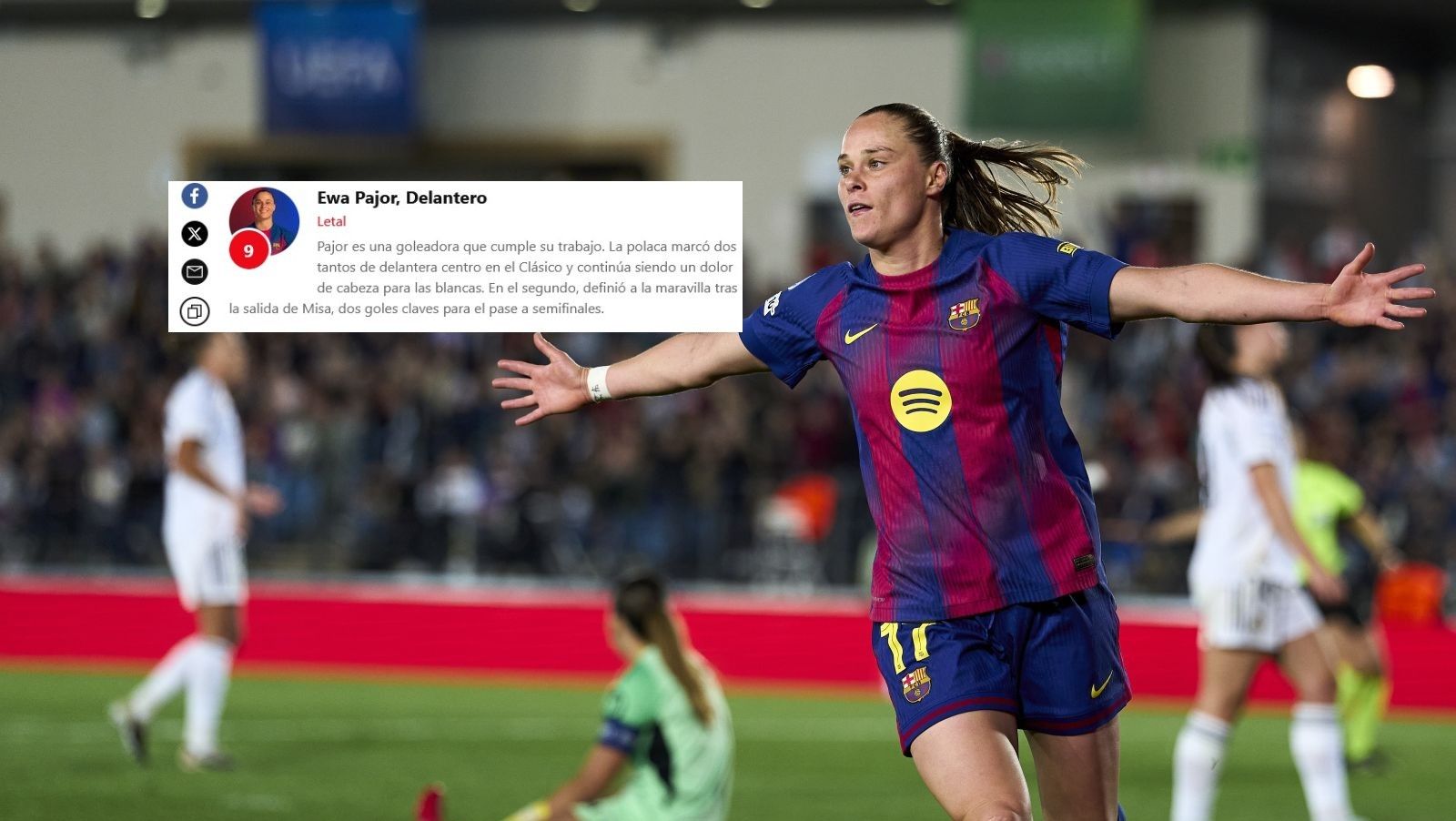 Pajor bohaterką El Clásico! Hiszpanie zachwyceni Polką