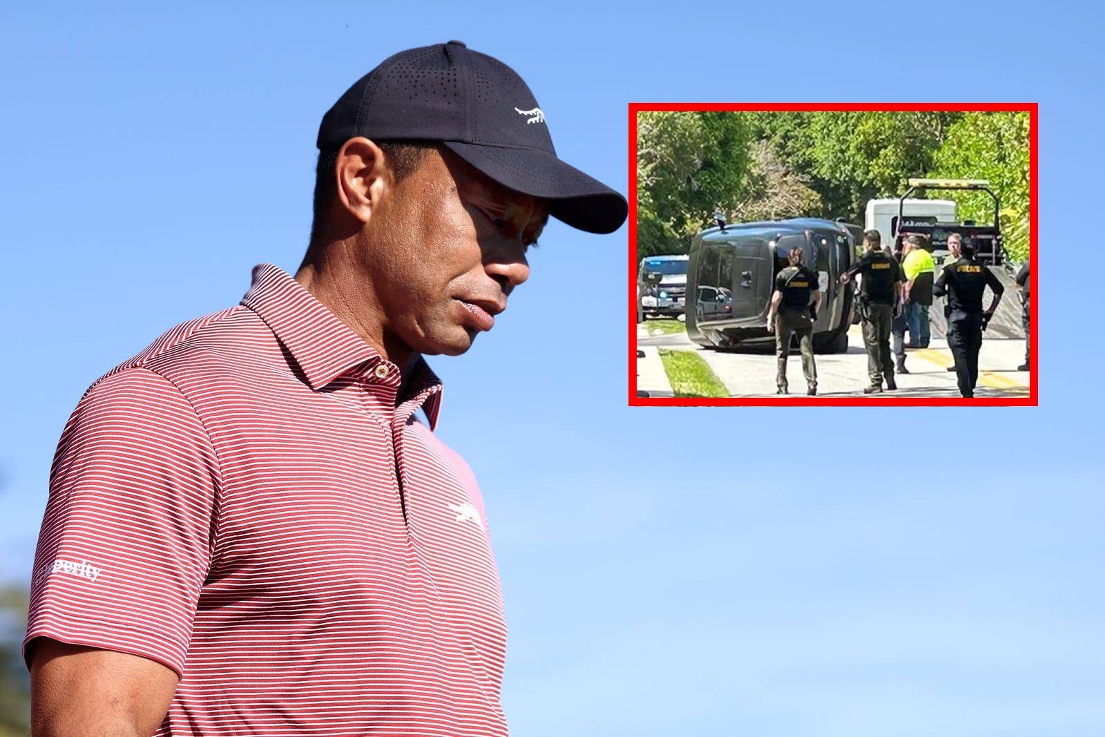 Wypadek Tigera Woodsa. Samochód dachował