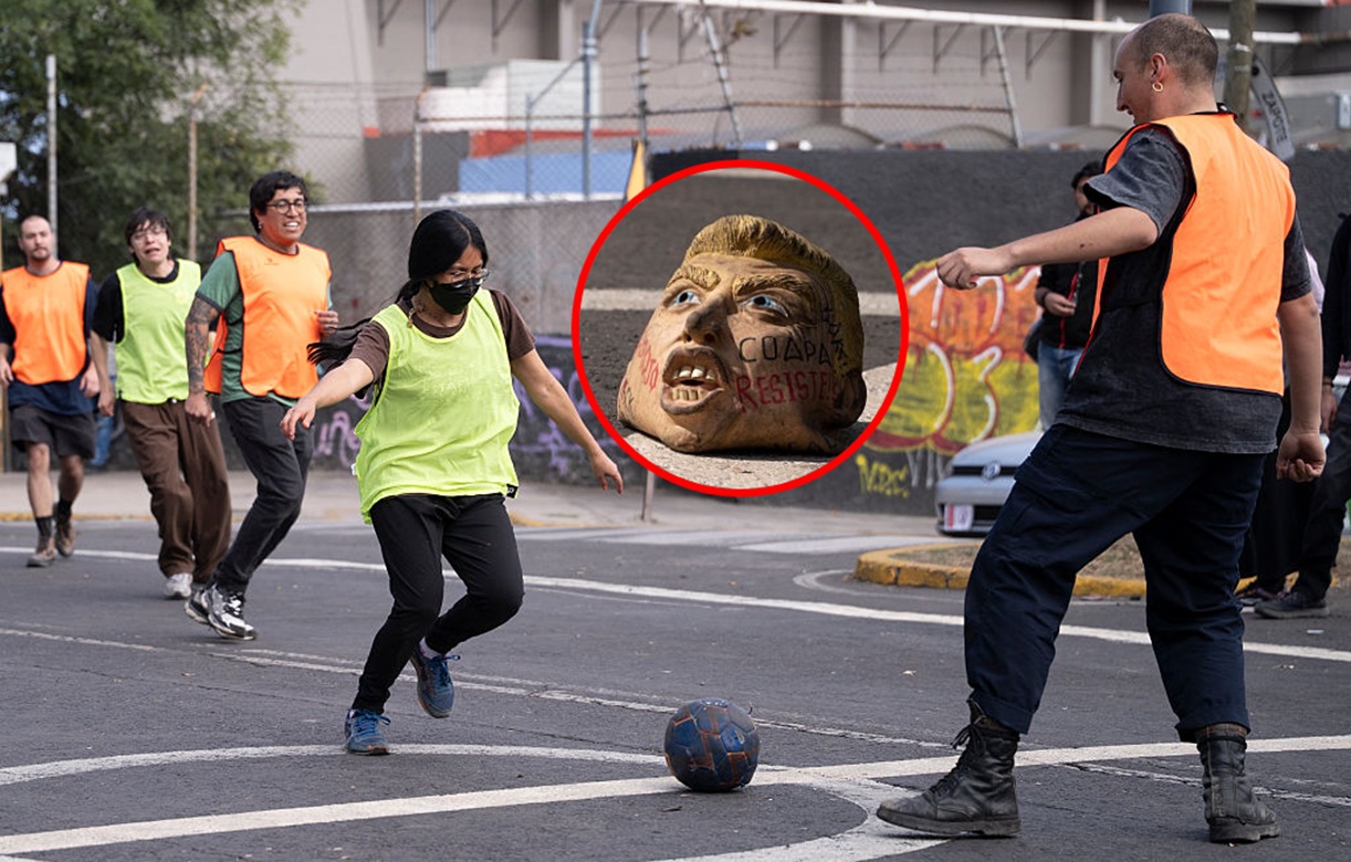 Kopali piłkę z podobizną... Trumpa. To dlatego protestują przed mundialem