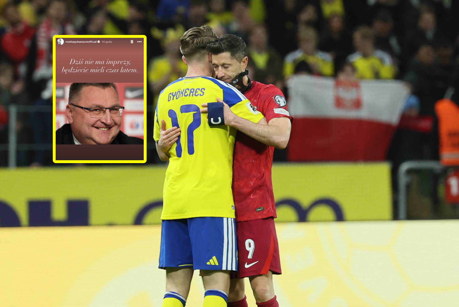 Szwedzki piłkarz nie mógł się powstrzymać po meczu z Polską. W tle konflikt z Michniewiczem
