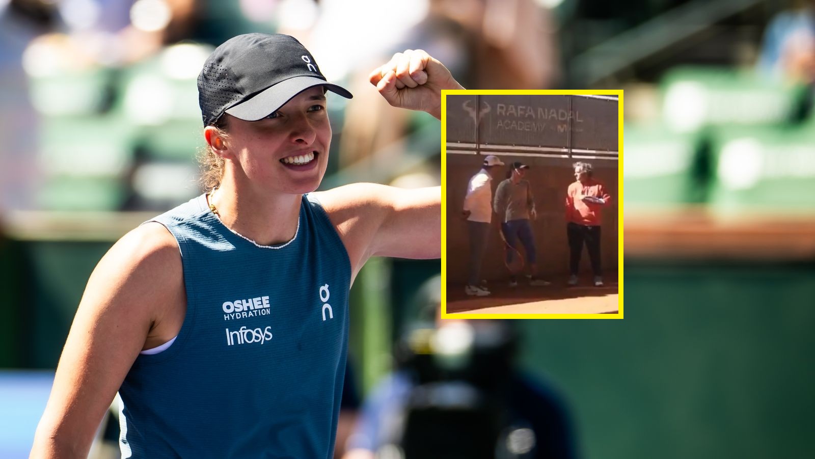 "To nie był tylko trening". Akademia Nadala pokazała nagrania ze Świątek