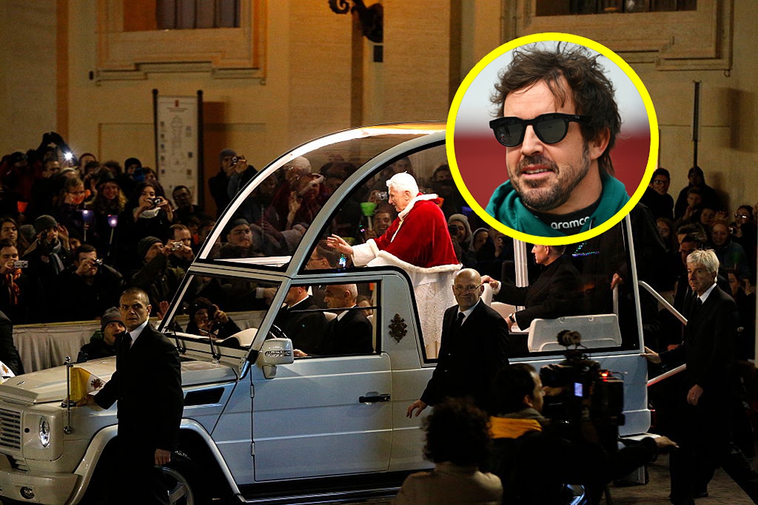Gwiazda F1 miała poprowadzić papamobile. Watykan powiedział 