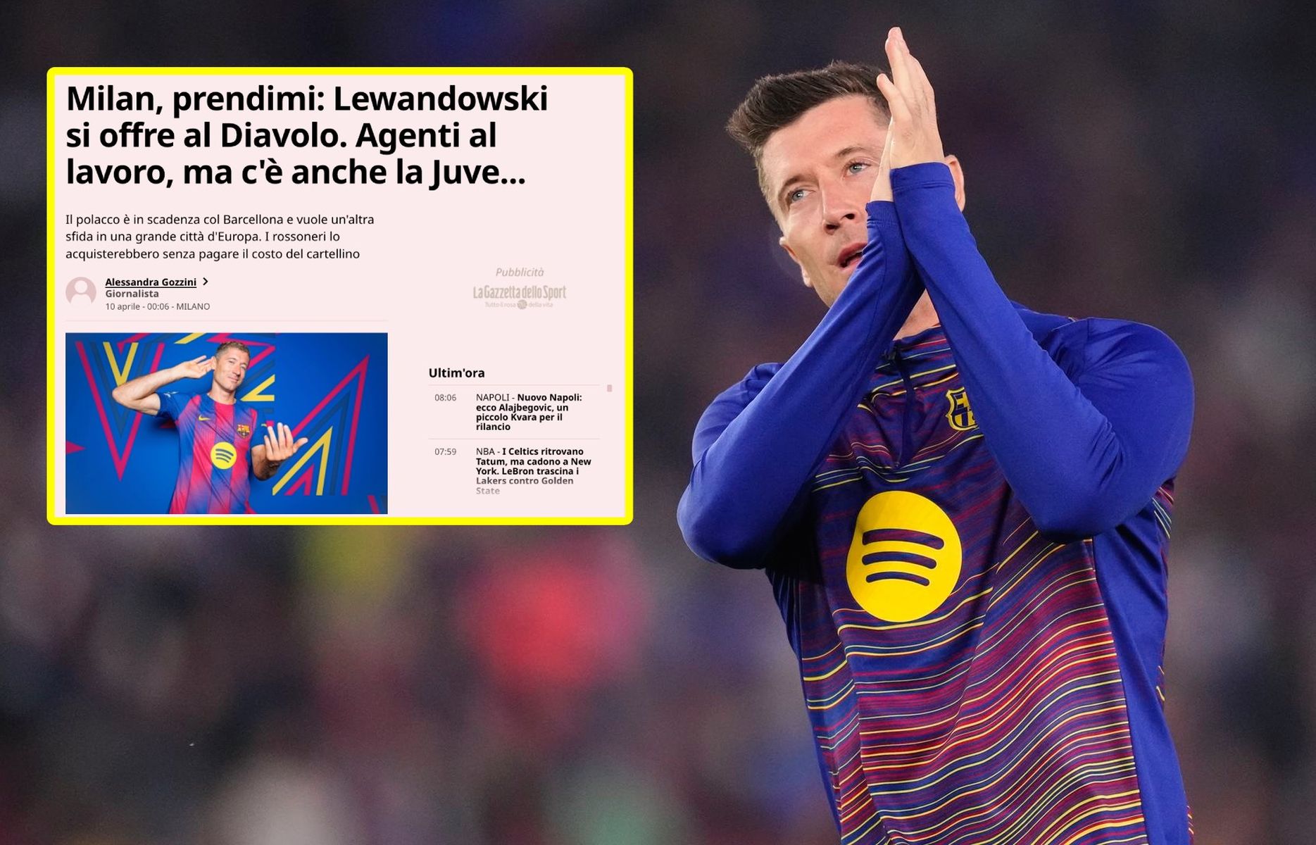 Włosi od rana piszą o Lewandowskim. "Pragnie"
