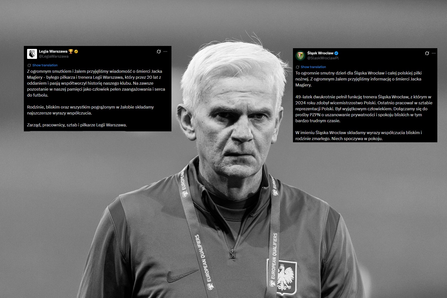 Polska piłka w żałobie. Spływają kondolencje