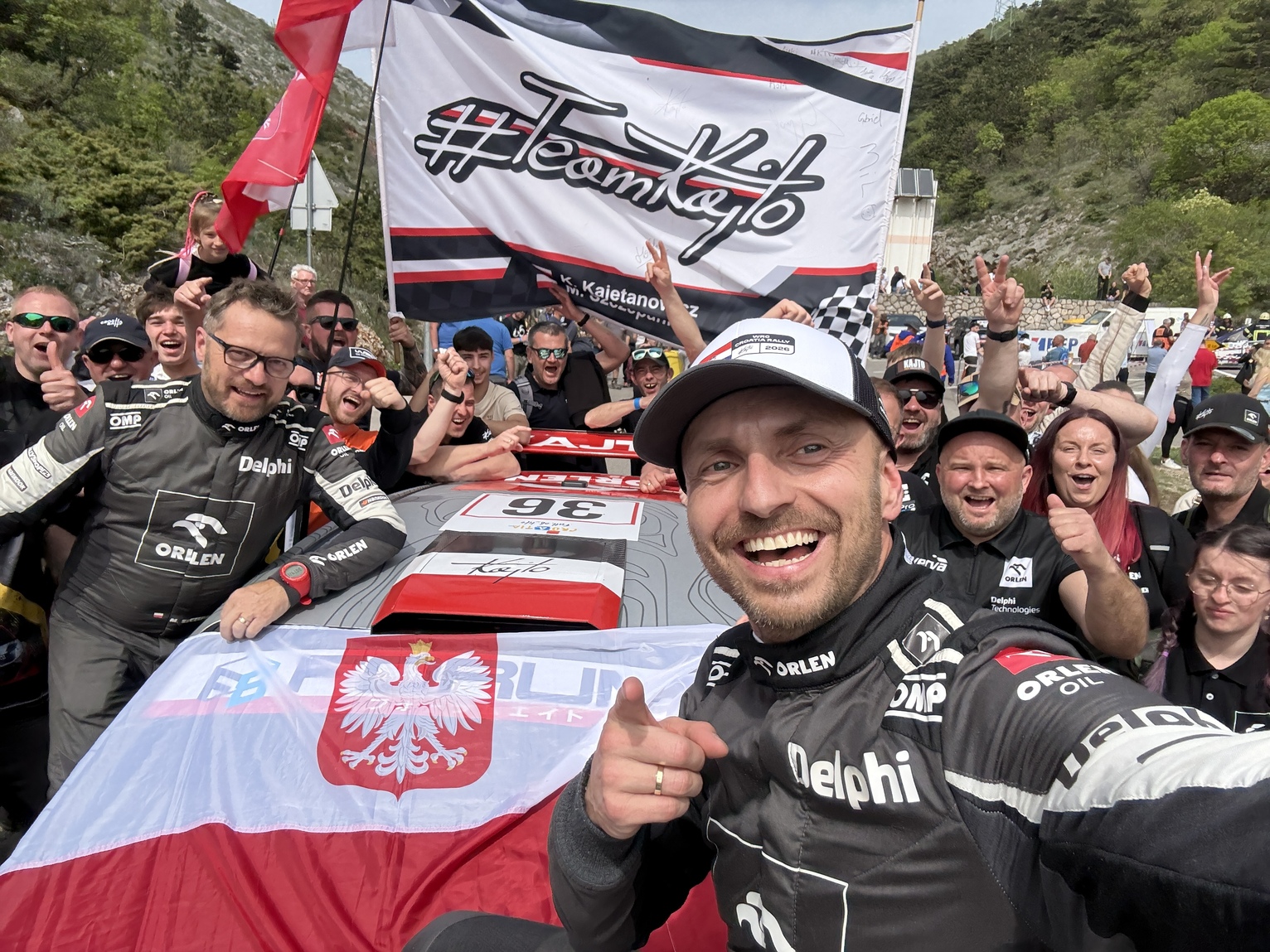 Kajetanowicz na mecie Rajdu Chorwacji. Niespodziewany zwycięzca