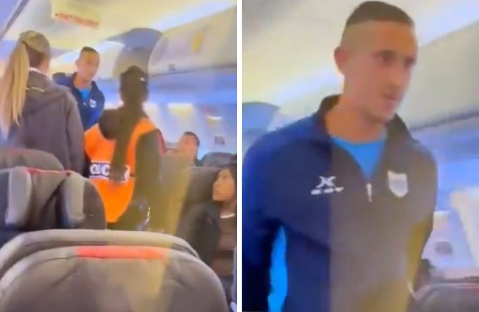 Szalone sceny w samolocie. Wiadomo, kim jest aresztowany pasażer