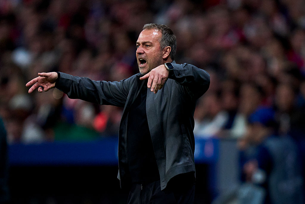 Flick nie chciał rozmawiać o sędziach. 