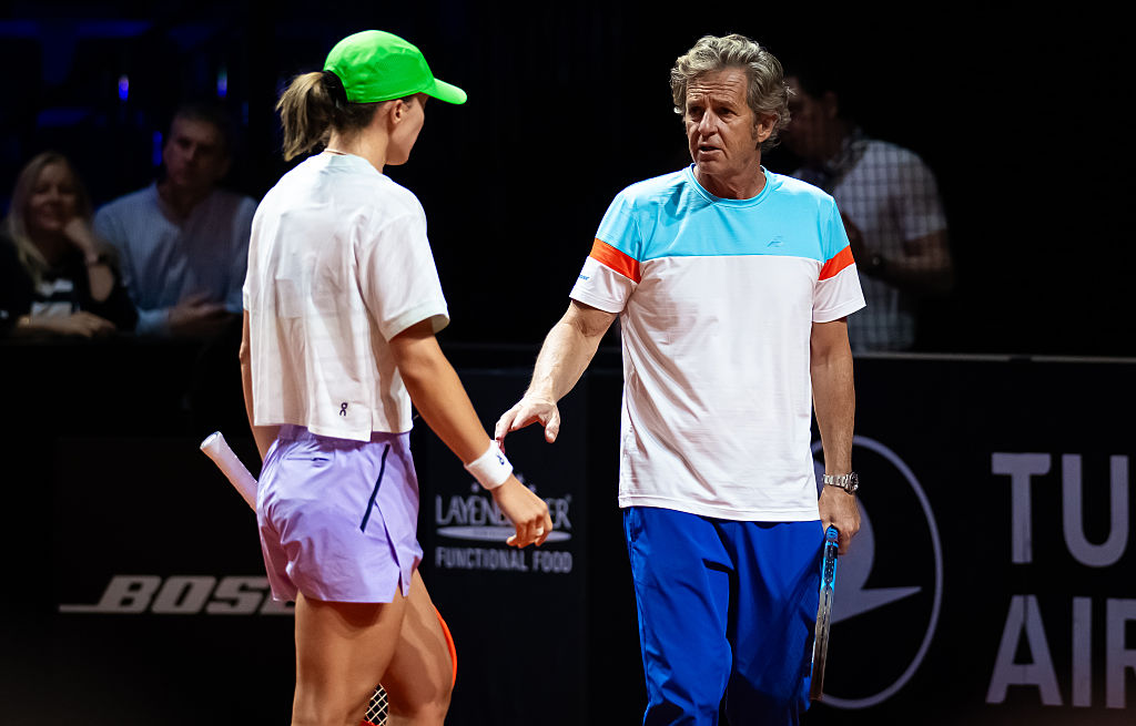 Tak wyglądał trening Świątek przed hitowym meczem. Roig ciągle zwracał uwagę na jedno