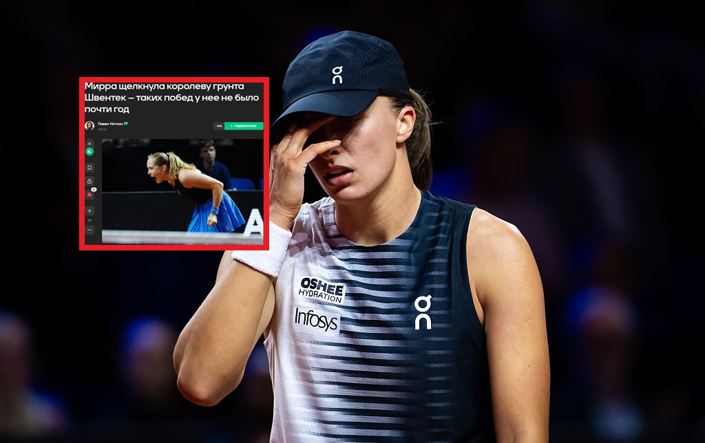 "Rozgromiła królową". Rosjanie z reakcją na porażkę Igi