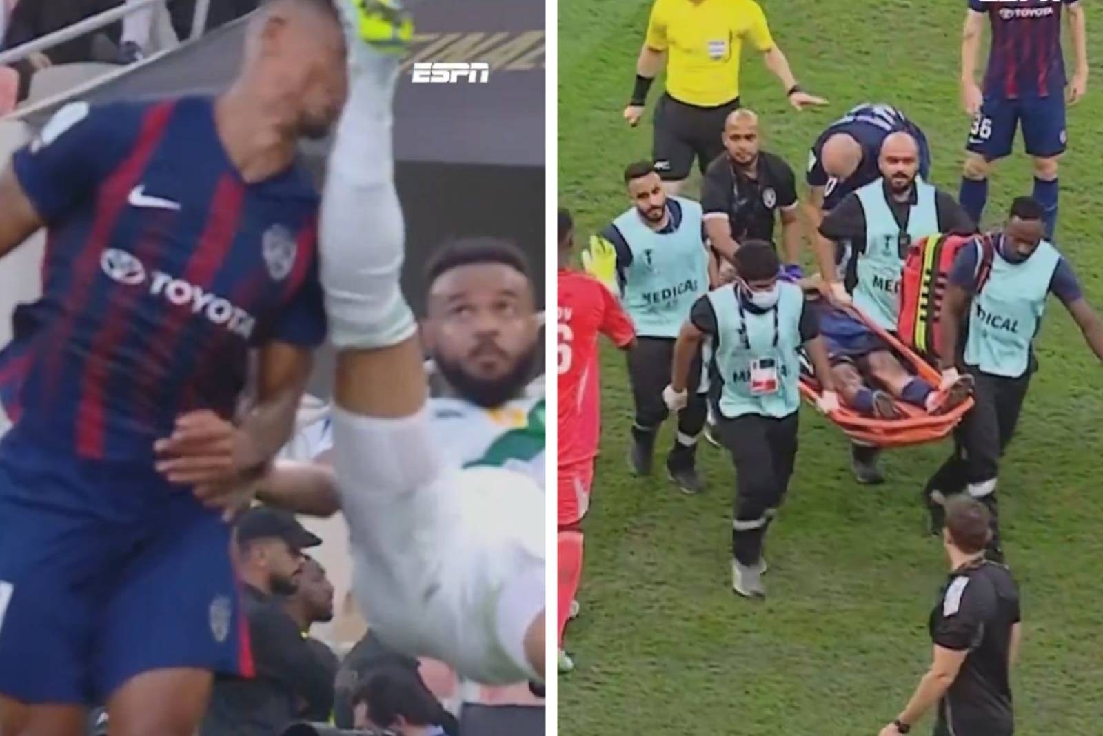 Aż włos jeży się na głowie. Koszmarny faul w Arabii Saudyjskiej