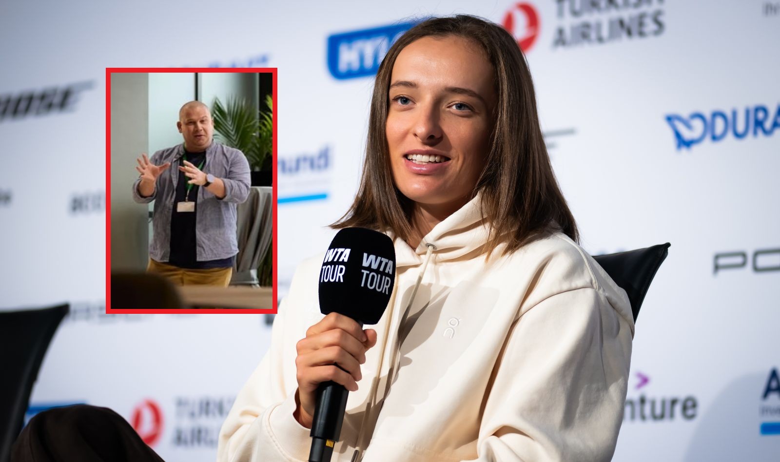 Dziennikarz z Rumunii nagle wstał na konferencji Świątek. Wiadomo, co powiedział