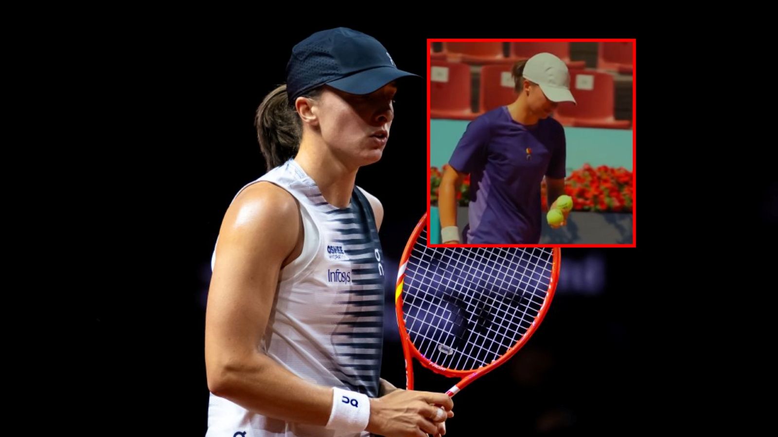 Świątek gwałtownie zakasała rękawy. W sieci pojawiło się nagranie