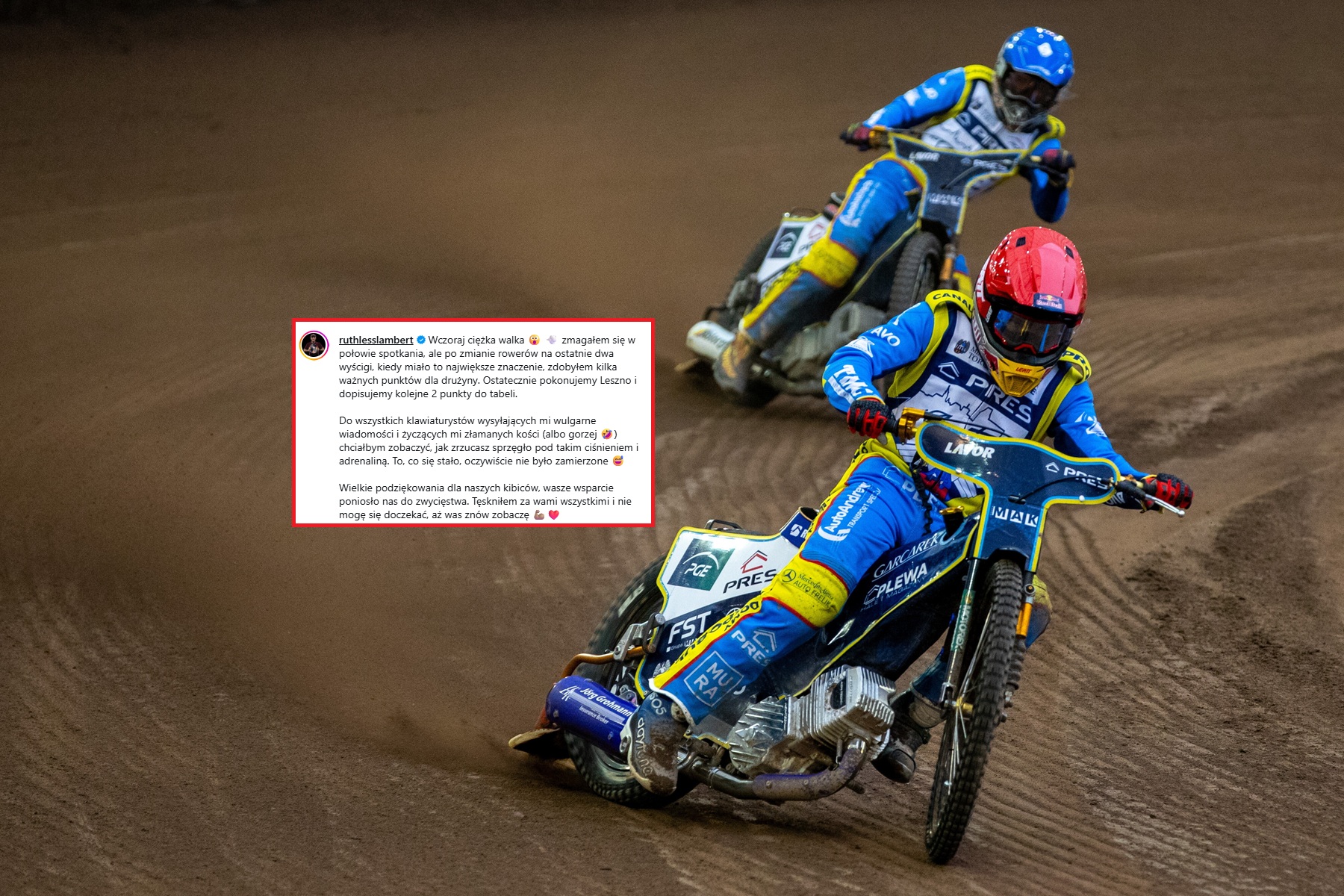 Żużel. Obwiniają go o porażkę swojej drużyny. Życzą mu.. połamania kości